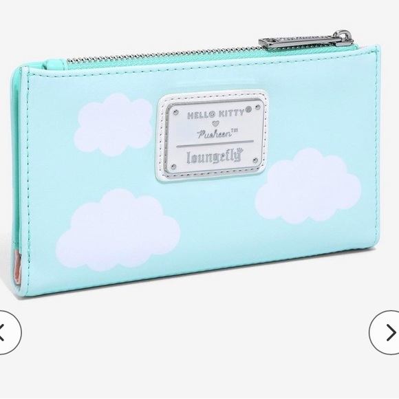 NEW Hello Kitty Pusheen Loungefly Balloon Rainbow Mint Green Backpack Wallet Set - Picture 9 of 15